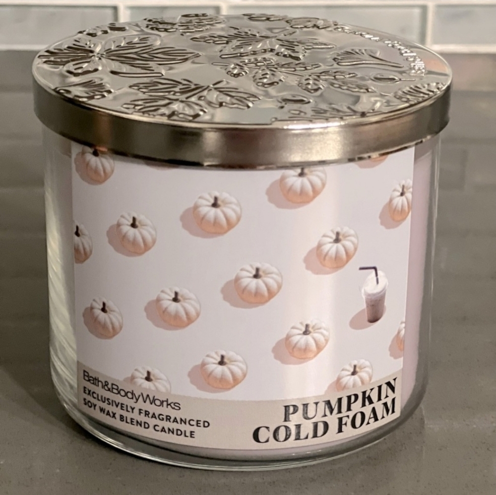 Bath & Body Works Pumpkin Cold Foam Candle